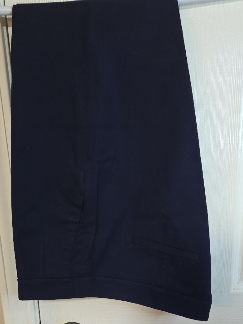 J. Crew Navy Women's Tailored Dress Pants, Side Zipper. Had Dry Cleaned. - Picture 5 of 11